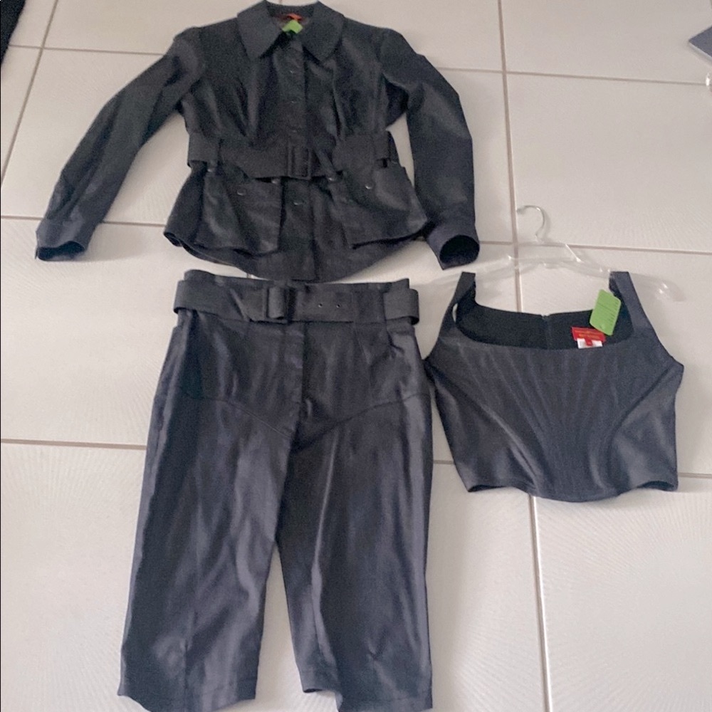 NWT Rare Vivienne Westwood RED LABEL  3 piece corset suit size 10 USA 46 Euro.